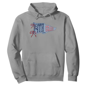 4th Grade Teacher Pennant US Flag Back to School Hoodie