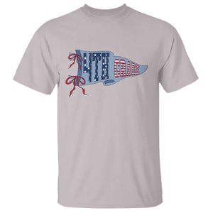 4th Grade Teacher Pennant US Flag Back to School T Shirt