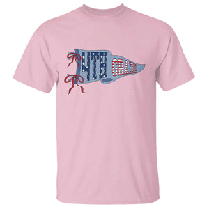 4th Grade Teacher Pennant US Flag Back to School T Shirt