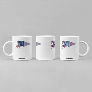 4th Grade Teacher Pennant US Flag Back to School Coffee Mug