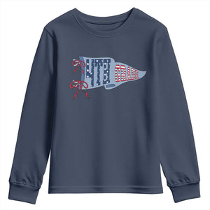 4th Grade Teacher Pennant US Flag Back to School Youth Sweatshirt