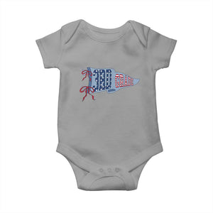 3rd Grade Teacher Pennant US Flag Back to School Baby Onesie