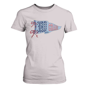 3rd Grade Teacher Pennant US Flag Back to School T Shirt For Women