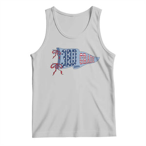 3rd Grade Teacher Pennant US Flag Back to School Tank Top