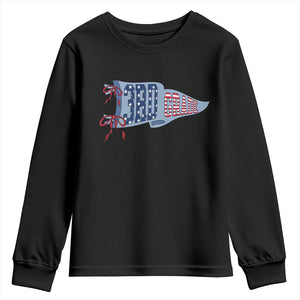 3rd Grade Teacher Pennant US Flag Back to School Youth Sweatshirt
