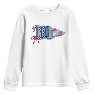 3rd Grade Teacher Pennant US Flag Back to School Youth Sweatshirt