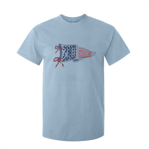 2nd Grade Teacher Pennant US Flag Back to School T Shirt For Kid