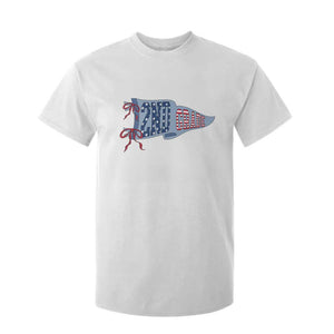 2nd Grade Teacher Pennant US Flag Back to School T Shirt For Kid