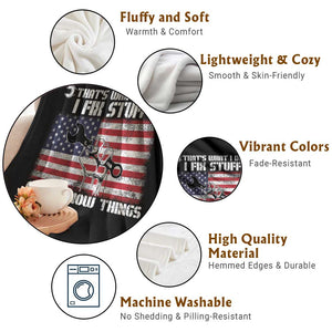 Patriotic Mechanic American Flag Car Repairman Throw Blanket TS14 Print Your Wear