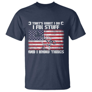 Patriotic Mechanic American Flag Car Repairman T Shirt TS14 Navy Print Your Wear