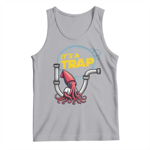 Funny Plumbing Plumber Tank Top It Is A Trap TS14 Athletic Heather Print Your Wear