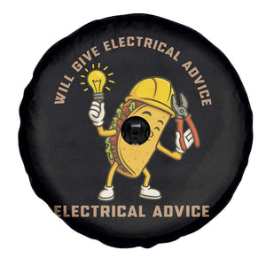 Funny Electrician Spare Tire Cover This Electrician Will Work For Tacos TS14 Print Your Wear