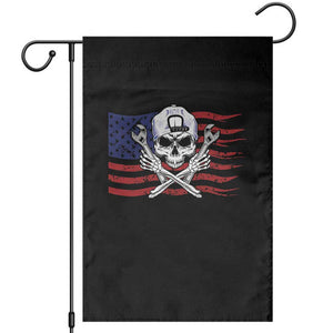 Skeleton Mechanic Garden Flag American Flag Patriotic Car Repair TS14 Black Print Your Wear