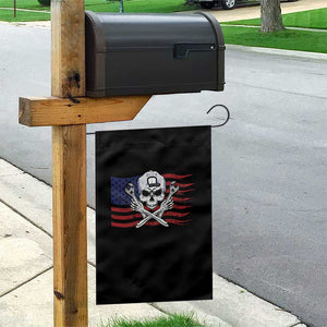 Skeleton Mechanic Garden Flag American Flag Patriotic Car Repair TS14 Print Your Wear