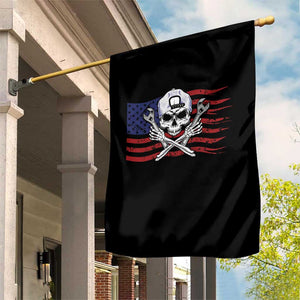 Skeleton Mechanic Garden Flag American Flag Patriotic Car Repair TS14 Print Your Wear