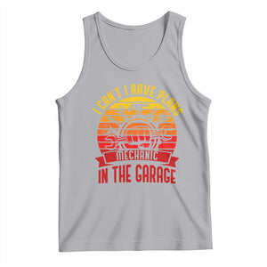 Funny Car Mechanic Tank Top I Cant I Have Plans In The Garage TS14 Athletic Heather Print Your Wear