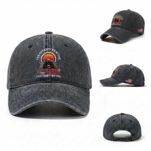 Funny Car Mechanic Washed Cotton Baseball Cap Yes Officer I Saw The Speed Limit I Just Did Not See You TS14 Washed Cap Universal Fit Dark Gray Print Your Wear