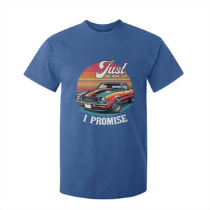 Funny Car Enthusiast T Shirt For Kid Just One More Car I Promise TS14 Royal Blue Print Your Wear