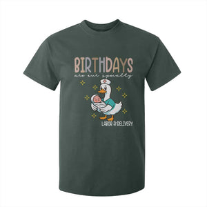 Labor And Delivery Nurse T Shirt For Kid Birthdays Are Our Specialty TS14 Dark Forest Green Print Your Wear