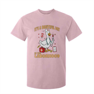 Goose ER Nurse T Shirt For Kid It Is A Beautiful Day In The Laborhood TS14 Light Pink Print Your Wear