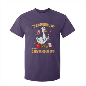 Goose ER Nurse T Shirt For Kid It Is A Beautiful Day In The Laborhood TS14 Purple Print Your Wear