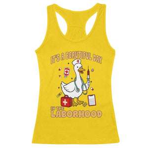 Goose ER Nurse Racerback Tank Top It Is A Beautiful Day In The Laborhood TS14 Daisy Print Your Wear
