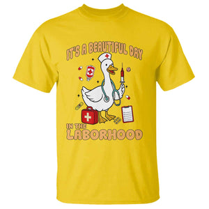 Goose ER Nurse T Shirt It Is A Beautiful Day In The Laborhood TS14 Daisy Print Your Wear