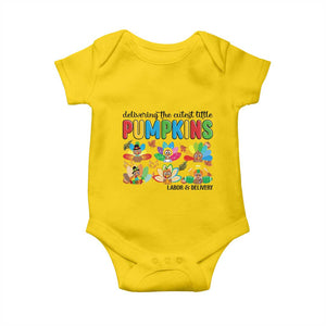 Thanksgiving Labor And Delivery Nurse Baby Onesie Cutest Turkeys TS14 Daisy Print Your Wear