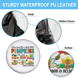 Thanksgiving Labor And Delivery Nurse Spare Tire Cover Cutest Turkeys TS14 Print Your Wear