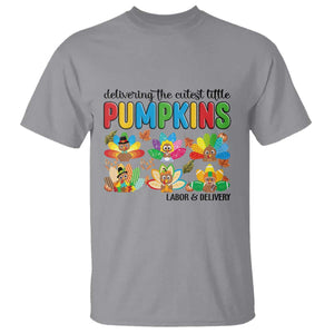 Thanksgiving Labor And Delivery Nurse T Shirt Cutest Turkeys TS14 Sport Gray Print Your Wear