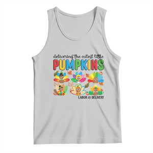 Thanksgiving Labor And Delivery Nurse Tank Top Cutest Turkeys TS14 Ash Print Your Wear