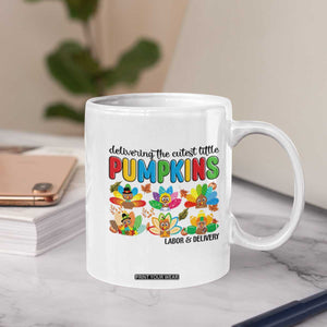 Thanksgiving Labor And Delivery Nurse Coffee Mug Cutest Turkeys TS14 Print Your Wear