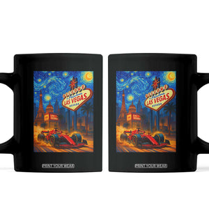 Racing Car Starry Night Las Vegas Race Day Coffee Mug TS14 Black Print Your Wear