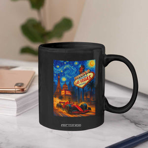 Racing Car Starry Night Las Vegas Race Day Coffee Mug TS14 Print Your Wear