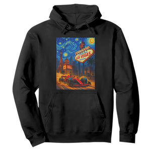 Racing Car Starry Night Las Vegas Race Day Hoodie TS14 Black Print Your Wear