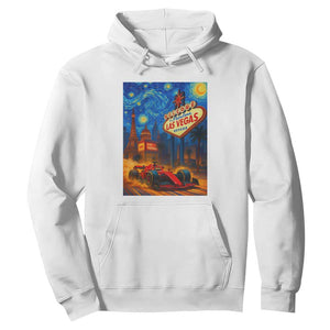 Racing Car Starry Night Las Vegas Race Day Hoodie TS14 White Print Your Wear