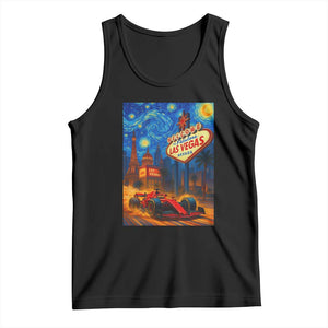 Racing Car Starry Night Las Vegas Race Day Tank Top TS14 Black Print Your Wear