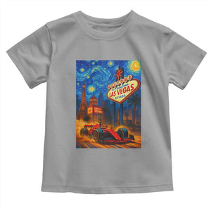 Racing Car Starry Night Las Vegas Race Day Toddler T Shirt TS14 Sport Gray Print Your Wear
