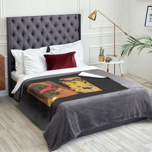 Vintage Race Car Halloween Pumpkin Retro Racing Throw Blanket TS14 Print Your Wear