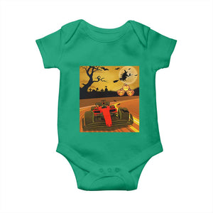 Vintage Race Car Halloween Pumpkin Retro Racing Baby Onesie TS14 Irish Green Print Your Wear
