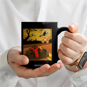 Vintage Race Car Halloween Pumpkin Retro Racing Coffee Mug TS14 Print Your Wear