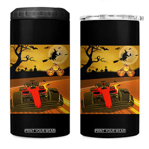 Vintage Race Car Halloween Pumpkin Retro Racing 4 in 1 Can Cooler Tumbler TS14 One Size: 16 oz Black Print Your Wear
