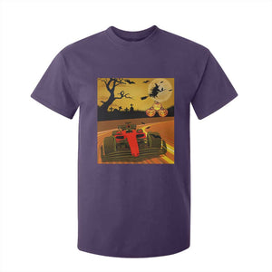 Vintage Race Car Halloween Pumpkin Retro Racing T Shirt For Kid TS14 Purple Print Your Wear
