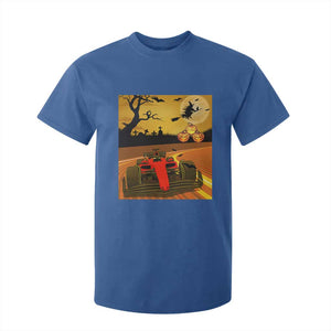 Vintage Race Car Halloween Pumpkin Retro Racing T Shirt For Kid TS14 Royal Blue Print Your Wear