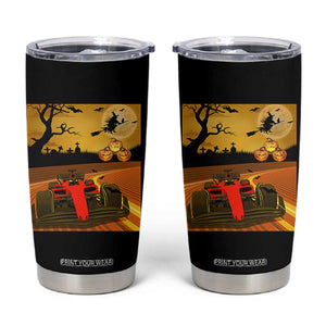 Vintage Race Car Halloween Pumpkin Retro Racing Tumbler Cup TS14 Black Print Your Wear