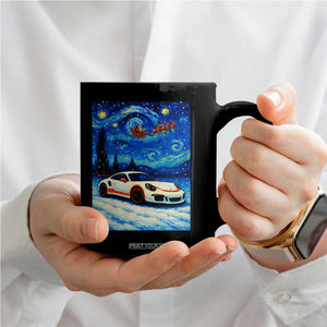 Racing Sports Car Coffee Mug Porsche 911 Starry Night Racing Silhouette TS14 Print Your Wear
