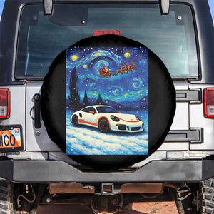 Racing Sports Car Spare Tire Cover Starry Night Racing Silhouette TS14 No hole Black Print Your Wear