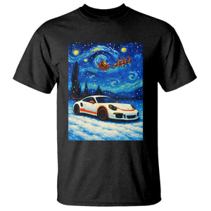 Racing Sports Car T Shirt Porsche 911 Starry Night Racing Silhouette TS14 Black Print Your Wear
