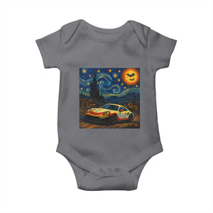 Racing Sports Baby Onesie Starry Night 911 Silhouette Halloween TS14 Charcoal Print Your Wear