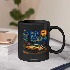 Racing Sports Coffee Mug Starry Night 911 Silhouette Halloween TS14 Print Your Wear